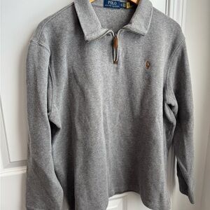 POLO Ralph Lauren Men's Gray Quarter Zip-Up Sweater Polo Ralph Lauren XL Men’s